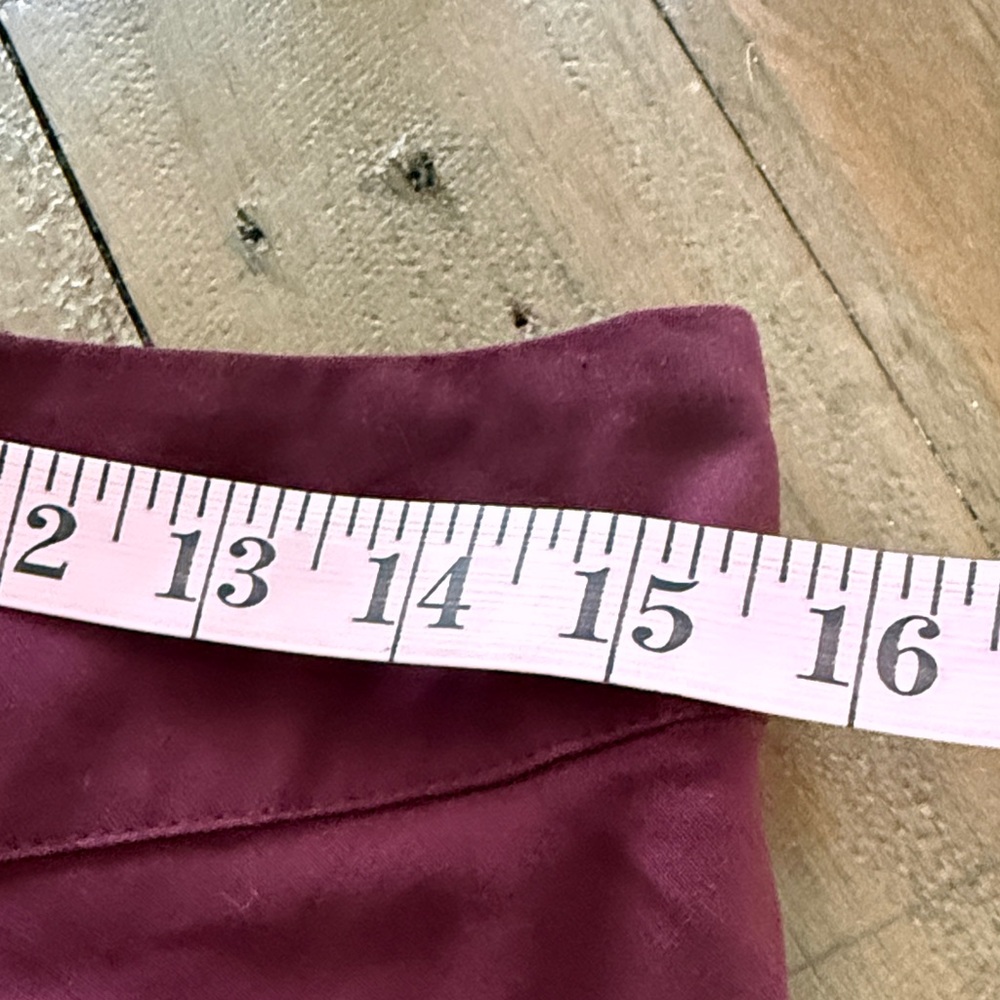 Button-Front Midi Skirt in Burgundy - Picture 6 of 8